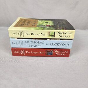Nicholas Sparks Lot of 3 Paperback Books Romance Fiction